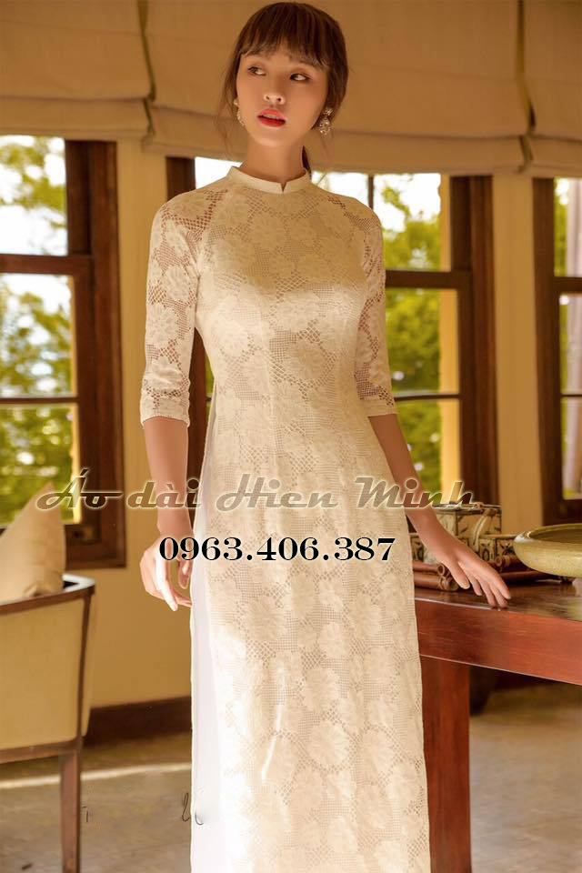 Ao dai ren sale